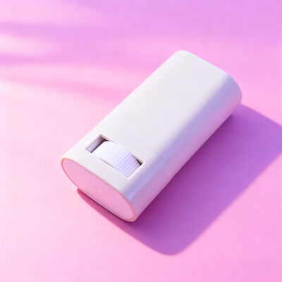 تغليف مزيل العرق القابل لإعادة الملء على شكل عصا بيضاوية مسطحة مخصصة بوزن 15 جرام و 20 جرام، حاويات واقية من الشمس للجسم، أنابيب تغليف مزيل العرق