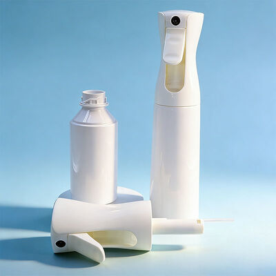 300 مل زجاجة بخاخ رذاذ ناعم من البلاستيك لحلول التنظيف زجاجات رذاذ رذاذ مستمر OEM مع شعار