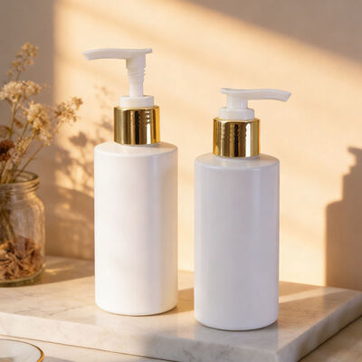 24/415 مضخة القشدة فوق البنفسجية الذهبية / الفضية مضخة الصابون الموزع للشامبو البلاستيكي