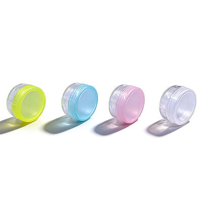 بيع ساخن حاوية مستحضرات التجميل 10 غرام 15 غرام لون مخصص PS بلاستيكية العين وجه كريم الجسم المصغرة جرة